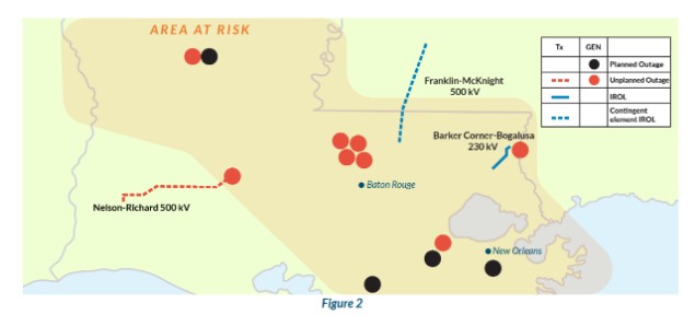 Load Pockets in Louisiana Map